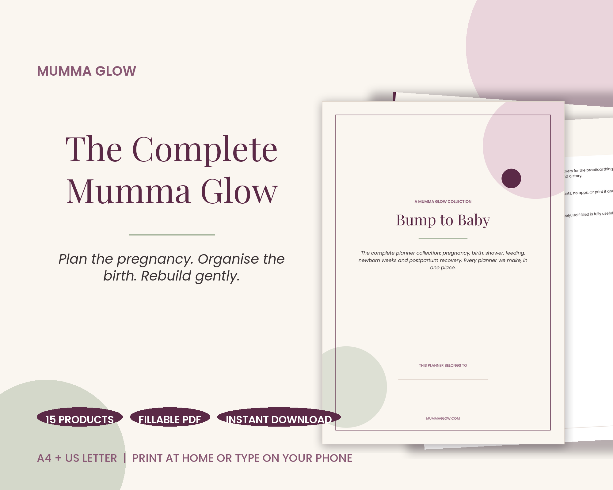 The Complete Mumma Glow pregnancy to recovery mega bundle